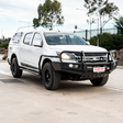 Colorado RG Trail Blazer 2017-2020 707-02 Falcon Bull Bar Black A-Frame Package (LED Foglight) - SKU MCC-07005-702FOGUP