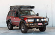 Land Cruiser 100 series 1998-2007 707-02 Falcon Bull Bar Black A-Frame Package (LED Foglight) - SKU MCC-01007-702FOGUP