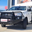 Hilux N80 2016-2025 Narrow 707-02 Falcon Bull Bar Black A-Frame Package (No Foglight) - SKU MCC-01017-702NUP
