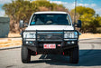 Land Cruiser 100 series 1998-2007 707-02 Falcon Bull Bar Black A-Frame Package (LED Foglight) - SKU MCC-01007-702FOGUP
