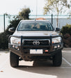 Hilux N80 2016-2020 707-02 Falcon Bull Bar Black A-Frame Package (LED Foglight) - SKU MCC-01017-702FOGUP