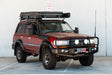 Land Cruiser 80 series 1990-1998 707-02 Falcon Bull Bar Black A-Frame Package (LED Foglight) - SKU MCC-01006-702FOGUP