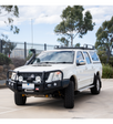 Dmax 2007-2011/ Holden RA7 - 707-02 Falcon Bull Bar Black A-Frame Package (LED Foglight) - SKU MCC-07002-702FOGUP