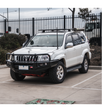 Prado 120 2002-2009 707-02 Falcon Bull Bar Black A-Frame Package (LED Foglight) - SKU MCC-01010-702FOGUP