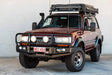 Land Cruiser 100 series 1998-2007 707-02 Falcon Bull Bar Black A-Frame Package (LED Foglight) - SKU MCC-01007-702FOGUP