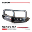 Colorado RG Trail Blazer 2017-2020 707-01A Alloy Falcon Bull Bar Triple Loops Package (LED Foglight) - SKU MCC-07005-701A