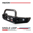 BT50 TF 2021-2025 707-01 Falcon Bull Bar Single Stainless Loop Package (No Foglight) - SKU MCC-06004-701SSL