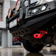Hilux KUN26R 2012-2015 707-02 Falcon Bull Bar Black A-Frame Package (LED Foglight) - SKU MCC-01015-702FOGUP
