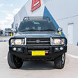 Toyota Hilux 1997-2004 707-02 Falcon Bull Bar Black A-Frame Package (LED Foglight) - SKU MCC-01001-702FOGUP