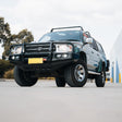 Toyota Hilux 1997-2004 707-02 Falcon Bull Bar Black A-Frame Package (LED Foglight) - SKU MCC-01001-702FOGUP