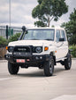 Land Cruiser 70 Series Single Cab 2024-On 707-01 Falcon Bull Bar Single Black Loop Package (LED Foglight)