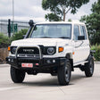 Land Cruiser 70 Series Single Cab 2024-On 707-01 Falcon Bull Bar Single Stainless Loop Package (LED Foglight)