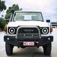 Land Cruiser 70 Series Single Cab 2024-On 707-01 Falcon Bull Bar Single Stainless Loop Package (No Foglight)