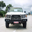 Land Cruiser 70 Series Single Cab 2024-On 707-01 Falcon Bull Bar Triple Stainless Loops Package (LED Foglight)
