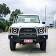 Land Cruiser 70 Series Single Cab 2024-On 79 Single Cab My17On 707-01 Falcon Bull Bar Triple Stainless Loops Package (No Foglight)