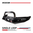 Prado 150 facelift 2017-Current 078-01SQSSL Rocker Bull Bar Single Stainless Loop Package - SKU MCC-01020-7801SQSSL