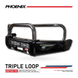 Fortuner 2015-2020 808-01 Phoenix Bull Bar Triple Stainless Loops Package - SKU MCC-01018-801