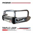 Hilux N80 2020-On 808-01A Alloy Phoenix Bull Bar Triple Loops Package - SKU MCC-01021-801AW