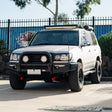 Land Cruiser 100 series 1998-2007 808-01 Phoenix Bull Bar Single Black Loop Package - SKU MCC-01007-801SBL