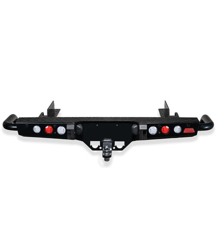 Triton MV 2024-On 022-03 Jack Rear Bar with Light kit and Black Step Plate Package