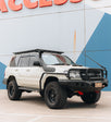 Land Cruiser 100 series 1998-2007 039BSR All Black Side Step and Rail Package (50mm Bull Bar) - SKU MCC-01007-039ABSR