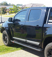 Colorado RG 2012-2021 039BSR All Black Side Step and Rail Package (50mm Bull Bar) - SKU MCC-07004-039ABSR