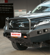 Pajero Sport QE 2015-2020 078-02SQ Rocker Bull Bar Triple Loops Package - SKU MCC-02010-7802SQ
