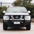 Navara D40 2011-2015 707-02 Falcon Bull Bar Black A-Frame Package (LED Foglight) - SKU MCC-03007-702FOGUP