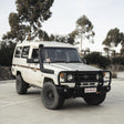 Land Cruiser 70 series 1984-2007 707-02 Falcon Bull Bar Black A-Frame Package (LED Foglight) - SKU MCC-01003-702FOG