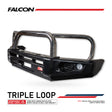 Triton MV 2024-On 707-01 Falcon Bull Bar Triple Stainless Loops Package (No Foglight)