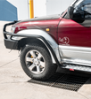 Prado 90 1996-2002 039BSR Side Step and Rail Package (Chrome Step Plate) (50mm Bull Bar) - SKU MCC-01009-039BSR