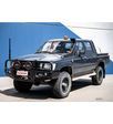 Toyota Hilux 1988-1997 LN105/LN106 (Live) - 707-02 Falcon Bull Bar Black A-Frame Package (LED Foglight) - SKU MCC-01000-702FOG
