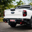 New Ranger 2022-On - 022-03 Jack Rear Bar with Black Step Plate Package - SKU MCC-05010-203SPB