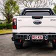 New Ranger 2022-On - 022-03 Jack Rear Bar with Black Step Plate Package - SKU MCC-05010-203SPB