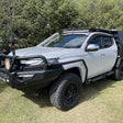Triton MR 2019-Present 039TWBSR808 Twisted Side Step and Rail Package (Chrome Step Plate) (60mm Bull Bar)