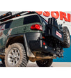 FJ Cruiser XJ10 2006-2017 022-02 Rear Wheel Carrier Bar - 022-02 Rear Wheel Carrier Double Jerry Can Holder Package - SKU MCC-01012-202PK3
