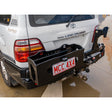 Land Cruiser 100/105 series 1998-2007 022-02 Rear Wheel Carrier Double Jerry Can Holder Package - SKU MCC-01007-202PK3