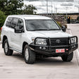 Land Cruiser 200 series prefacelift 2007-2015 707-02 Falcon Bull Bar Black A-Frame Package (LED Foglight) - SKU MCC-01008-702FOGUP