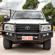 Land Cruiser 200 series prefacelift 2007-2015 707-02 Falcon Bull Bar Black A-Frame Package (LED Foglight) - SKU MCC-01008-702FOGUP
