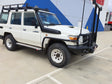 Land Cruiser 79 series 2007-Current 039SBSR Side Step and Rail Package (Sand Black) (50mm Bull Bar) - SKU MCC-01005-039SBSR79