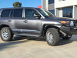Land Cruiser 200 series 2007-2021 039SBSR Side Step and Rail Package (Sand Black) (60mm Bull Bar) - SKU MCC-01008-039SBSR