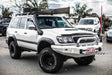 Land Cruiser 105 series 1998-2007 078-01SQSBL Rocker Bull Bar Single Sand Black Loop Package - SKU MCC-01014-7801SQSBL