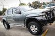 Navara D40 039BSR Side Step and Rail Package (Chrome Step Plate) (50mm Bull Bar) - SKU MCC-03006-039BSR