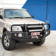 Prado 90 1996-2002 707-02 Falcon Bull Bar Black A-Frame Package (LED Foglight) - SKU MCC-01009-702FOGUP