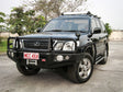 Land Cruiser 100 series 1998-2007 039BSR All Black Side Step and Rail Package (50mm Bull Bar) - SKU MCC-01007-039ABSR