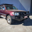 Land Cruiser 100 series 1998-2007 707-02 Falcon Bull Bar Black A-Frame Package (No Foglight) - SKU MCC-01007-702UP