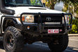 Land Cruiser 70 series 2007-2022 707-02 Falcon Bull Bar Black A-Frame Package (No Foglight) - SKU MCC-01005-702UP