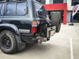 Land Cruiser 80 series 1990-1998 (GX or Non Flare) 022-02 Rear Wheel Carrier Single Jerry Can Holder Package - SKU MCC-01006-202LPK2