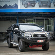 Hilux N80 2020-On 707-01 Falcon Bull Bar Triple Stainless Loops Package (LED Foglight) - SKU MCC-01021-701FOGUP