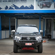 Hilux 2016-2020 707-01 Falcon Bull Bar Triple Stainless Loops Package (LED Foglight) - SKU MCC-01017-701FOGUP